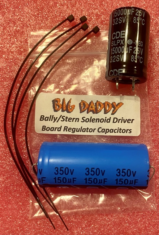 Bally/Stern Regulator Capacitor Kit