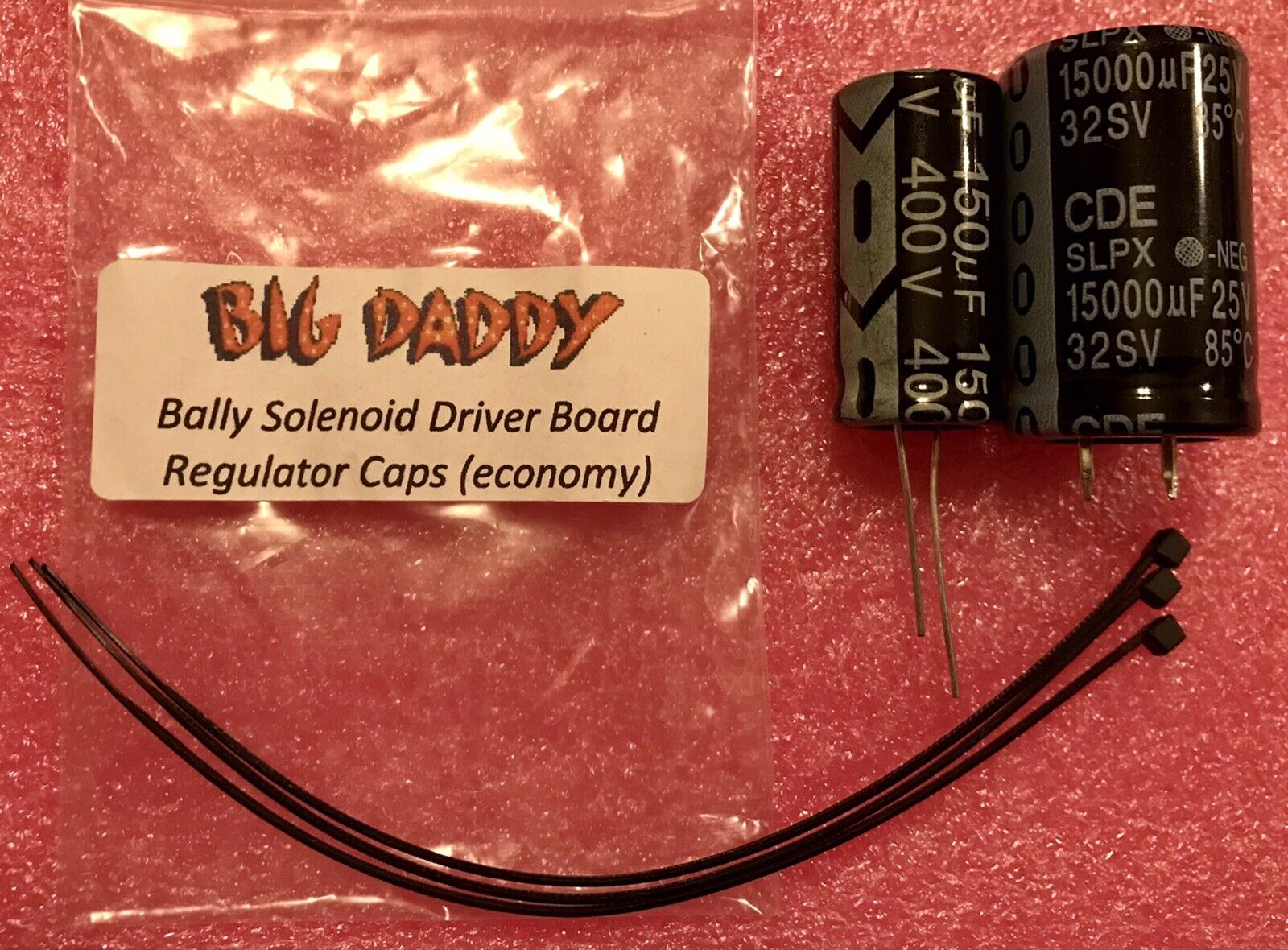 Bally/Stern Regulator Capacitor Kit Economy version