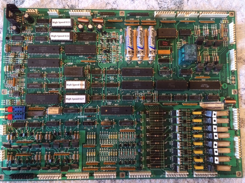 Williams System 11 MPU board FRONT