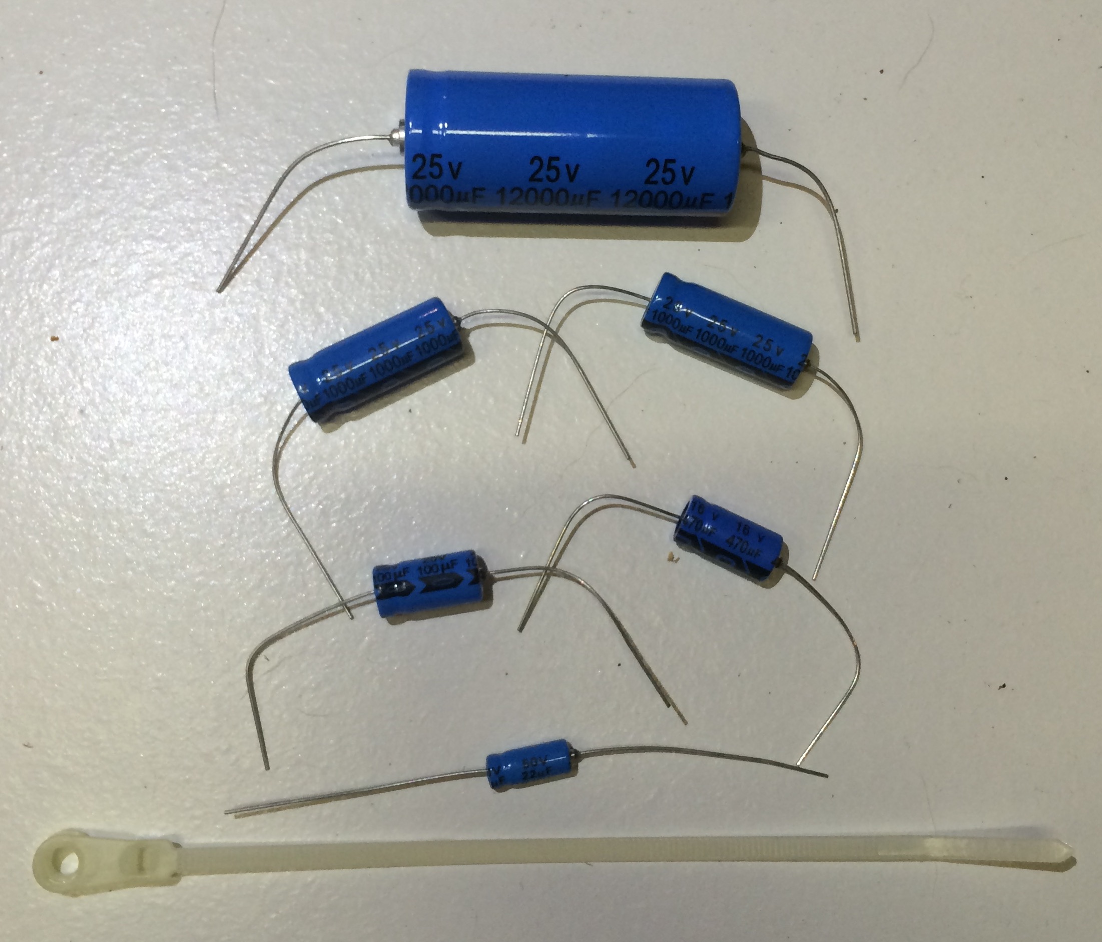 Power Supply Capacitor Rebuild Kit for Williams System 3-6 Pinball w/ Diodes 
